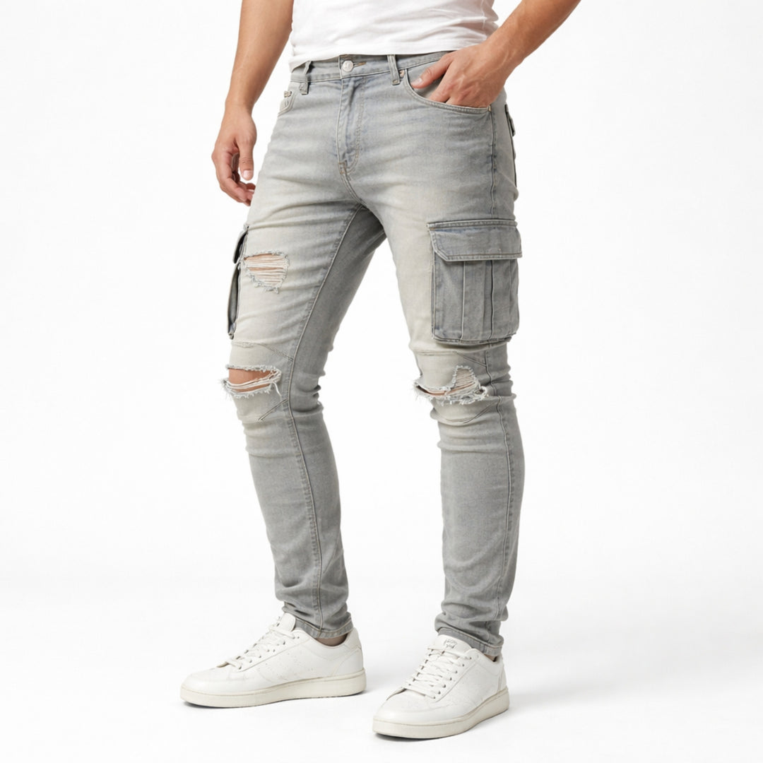 Pantalon Cargo Homme Coupe Moderne Pratique avec Poches Fonctionnelles
