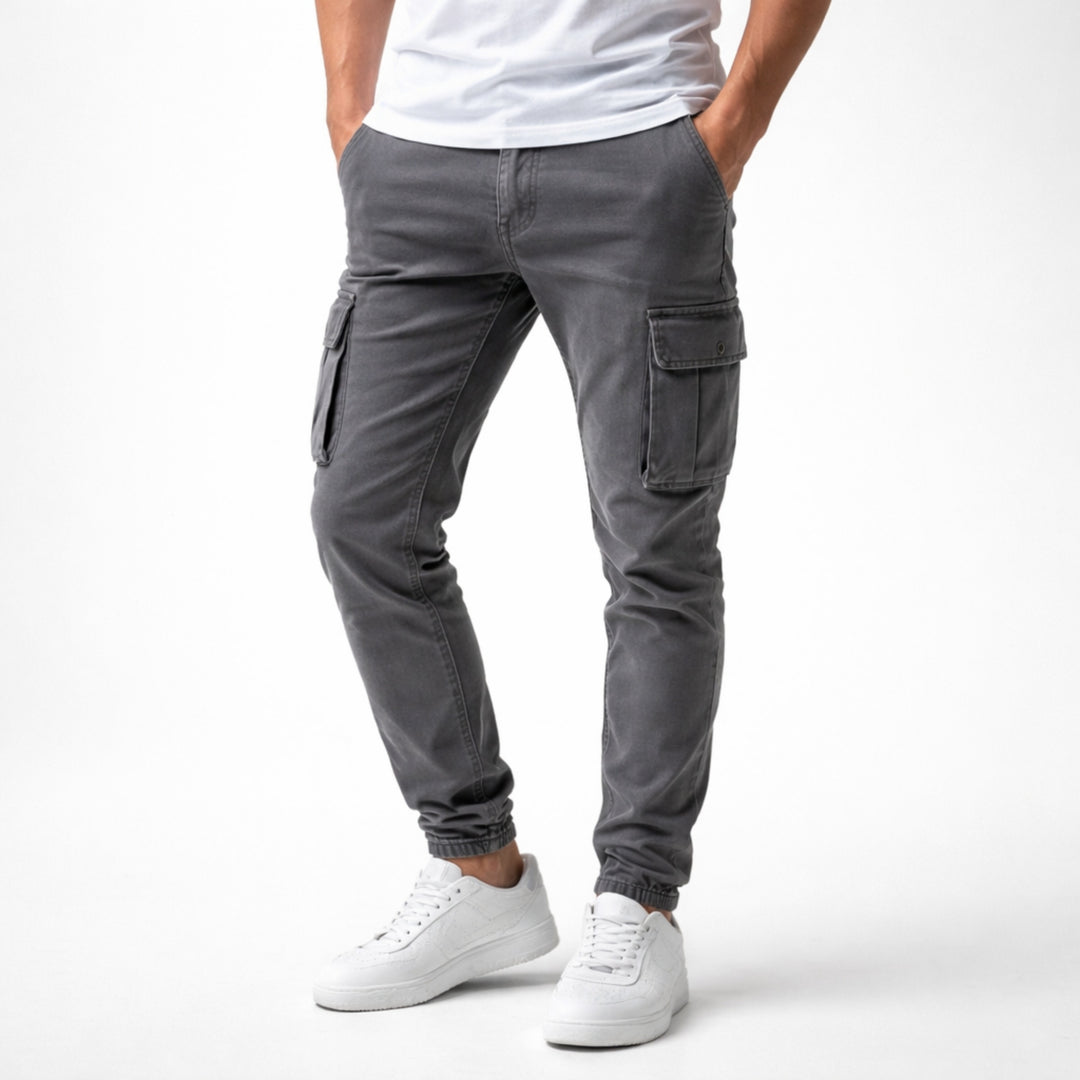 Pantalon Cargo Homme Coupe Moderne Pratique avec Poches Fonctionnelles
