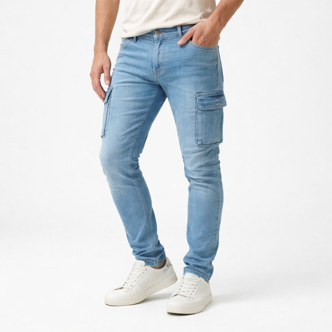 Pantalon Cargo Homme Coupe Moderne Pratique avec Poches Fonctionnelles