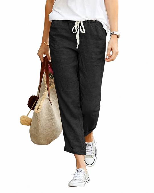Pantalon Fluide Femme Décontracté en Léger