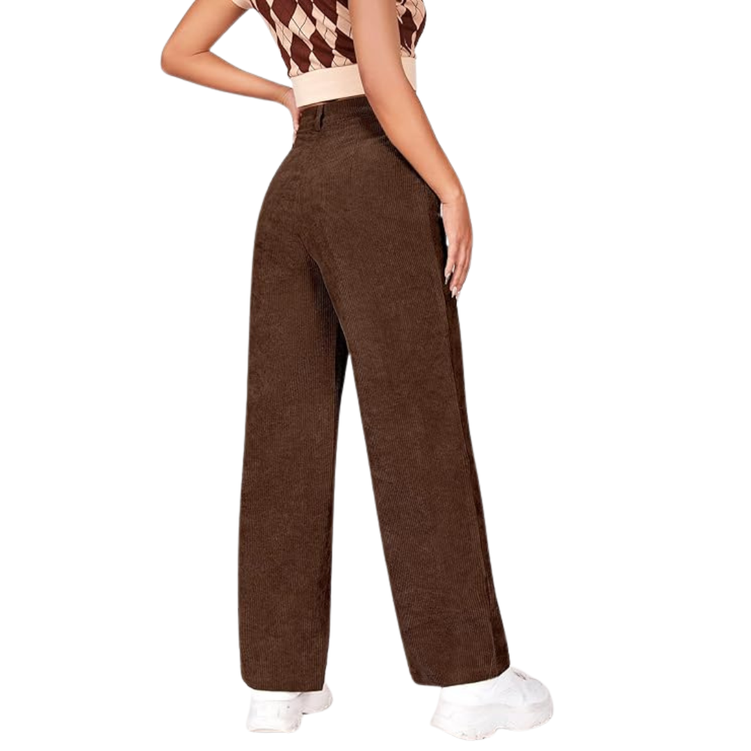 Pantalon décontracté rétro pour femme