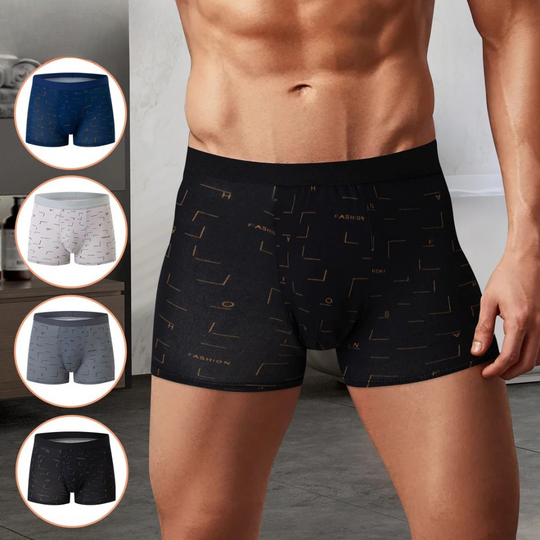 Lot de 4 boxers imprimés pour homme