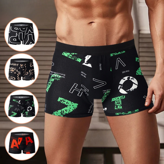 Lot de 4 boxers imprimés pour homme
