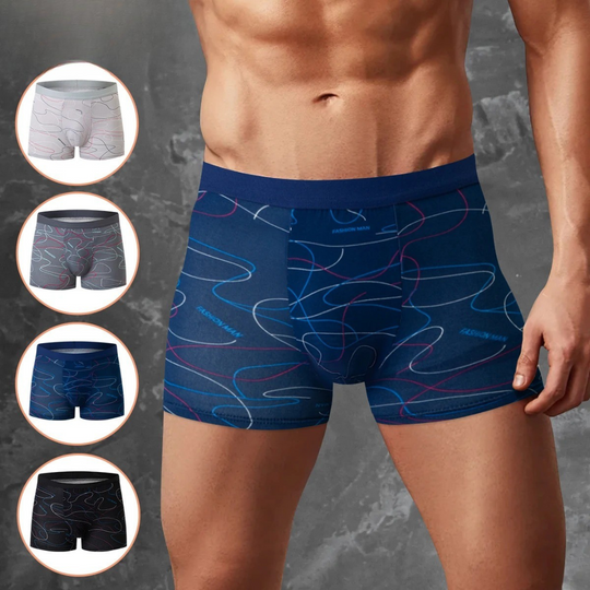 Lot de 4 boxers imprimés pour homme