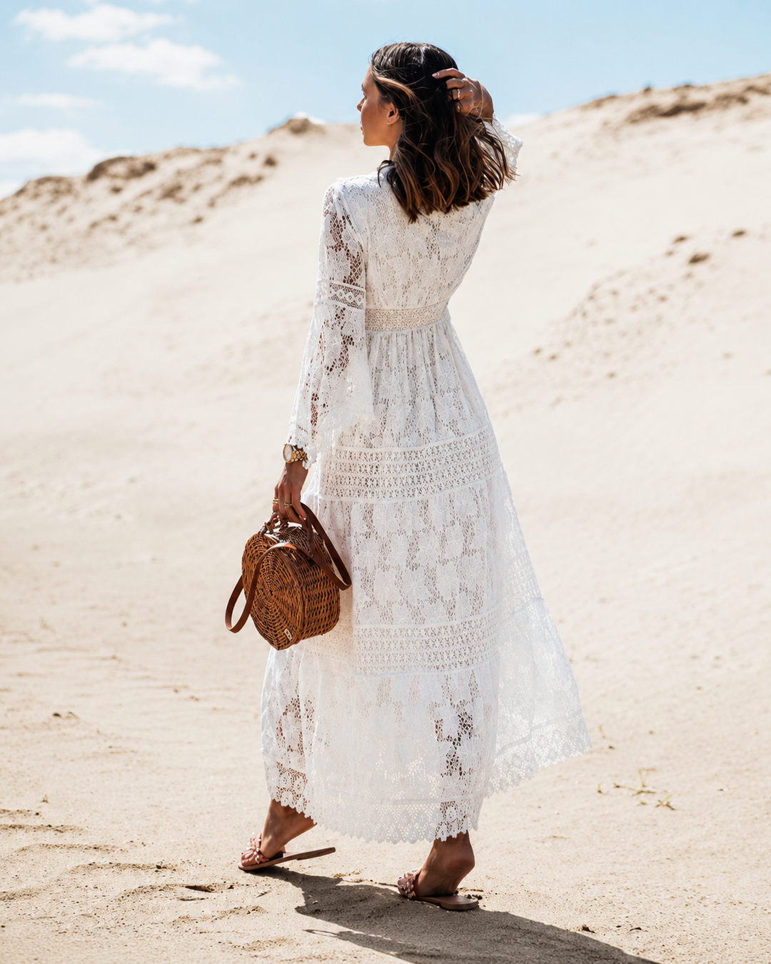 Robe Boho Longue pour Femmes en Tissu Confortable
