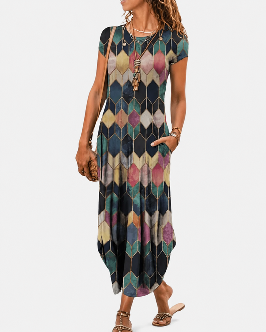 Robe Maxi Femme Chic en Tissu Léger