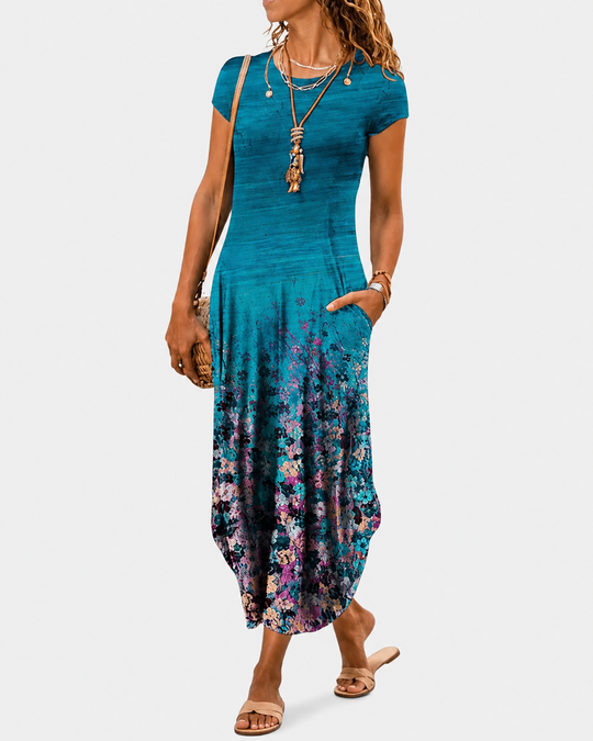 Robe Maxi Femme Chic en Tissu Léger