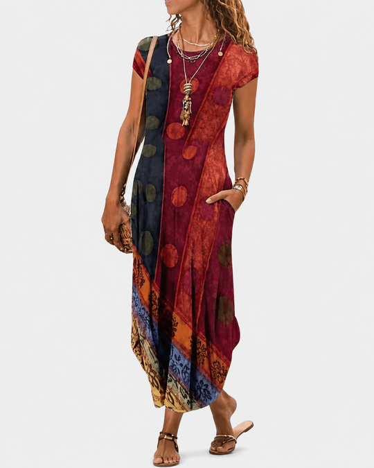 Robe Maxi Femme Chic en Tissu Léger