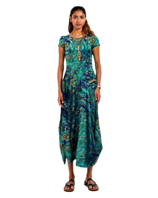 Robe Maxi Femme Chic en Tissu Léger