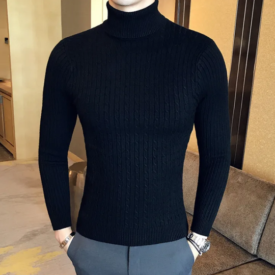 Pull Slim à col roulé pour hommes