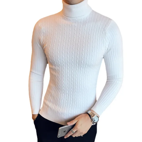 Pull Slim à col roulé pour hommes