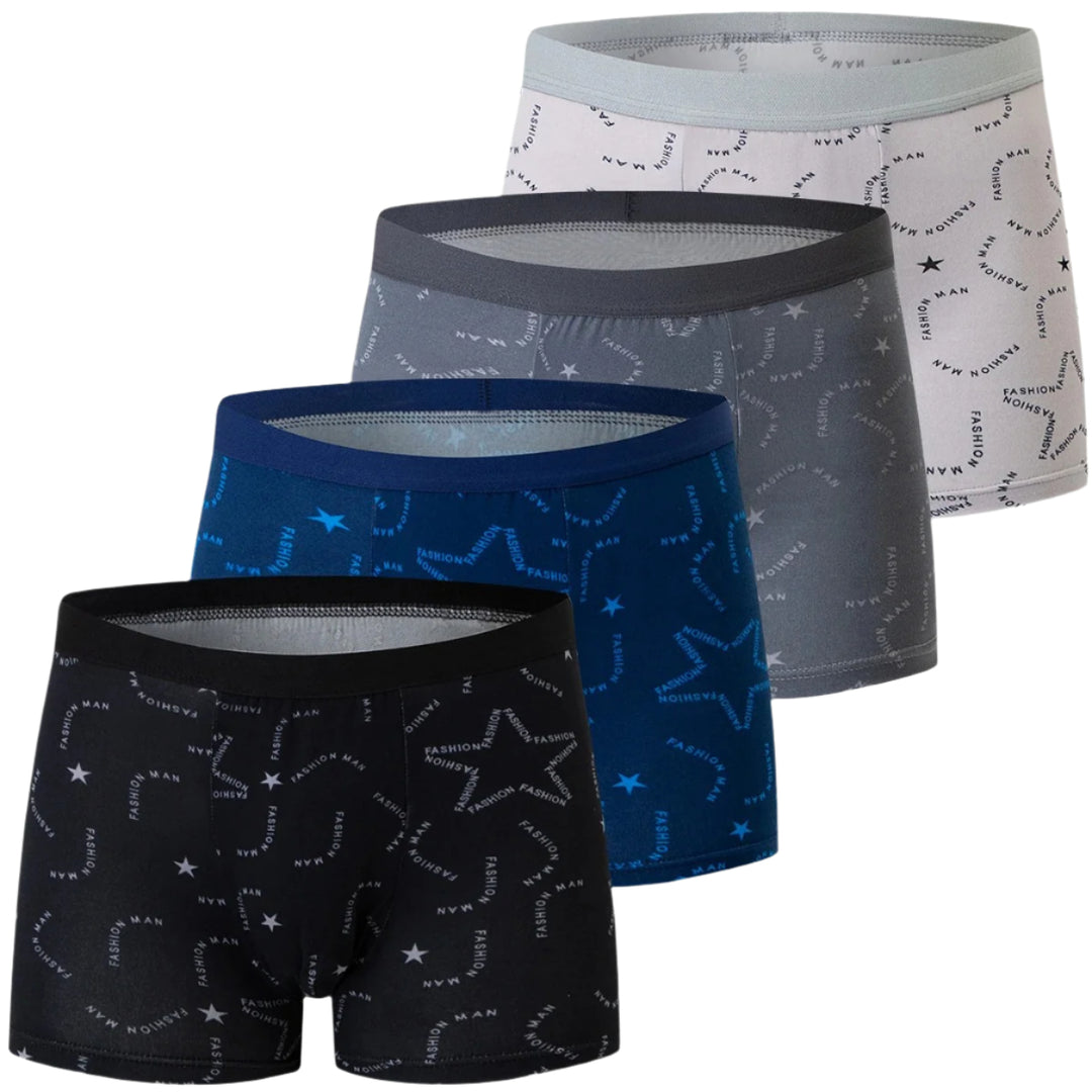 Lot de 4 boxers imprimés pour homme