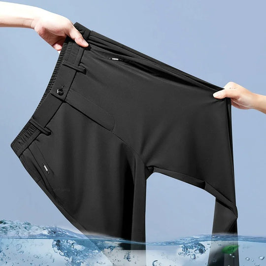 Pantalon d'été en soie glacée pour homme