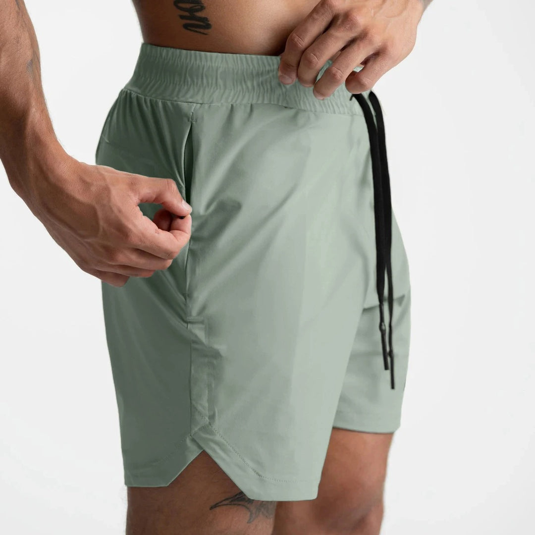 Short de sport en tissu rapide séchage pour homme