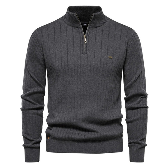 Pull en maille à col montant pour hommes