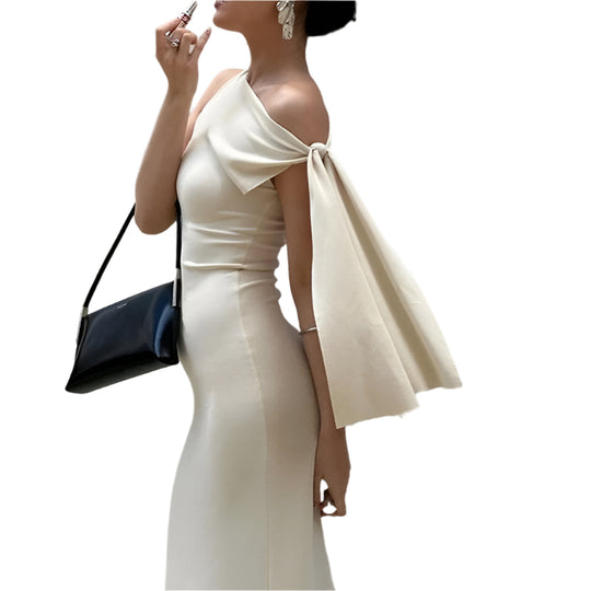 Robe de soirée sans manches ajustée pour femme