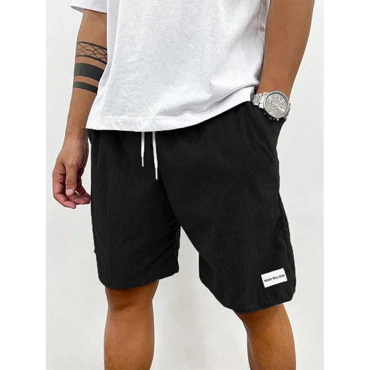 Short décontracté en velours côtelé pour homme