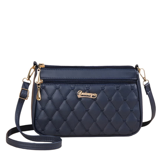 Sac à bandoulière brodé en cuir PU pour femme