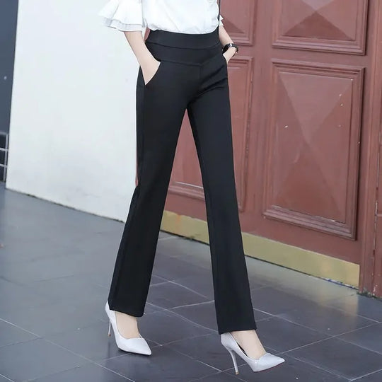 Pantalon amincissant taille haute pour femmes