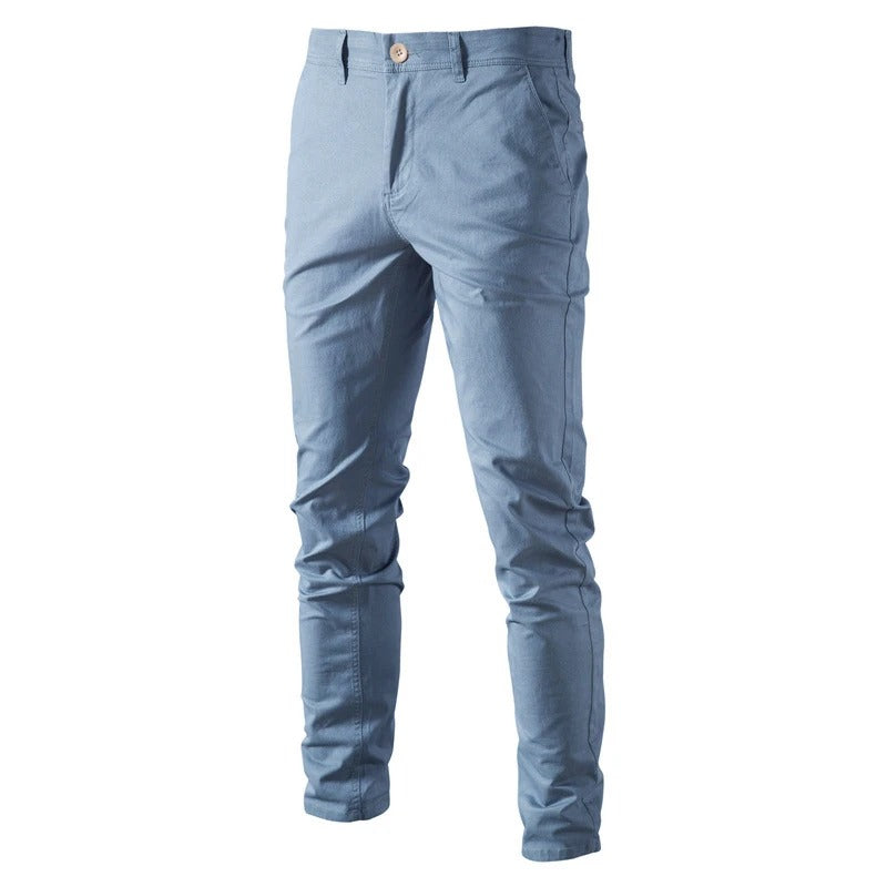 Pantalon slim en coton pour homme