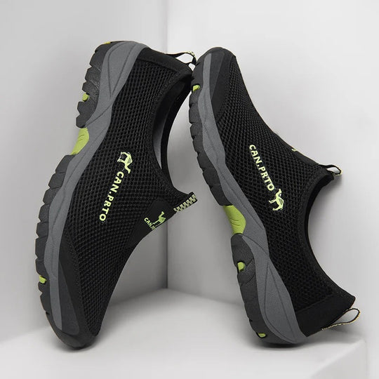 Baskets slip-on en mesh pour homme