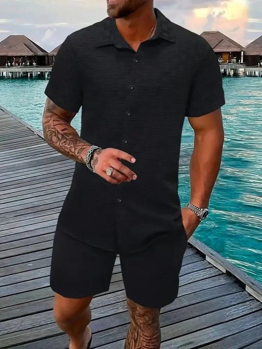 Ensemble deux pièces en jacquard pour homme