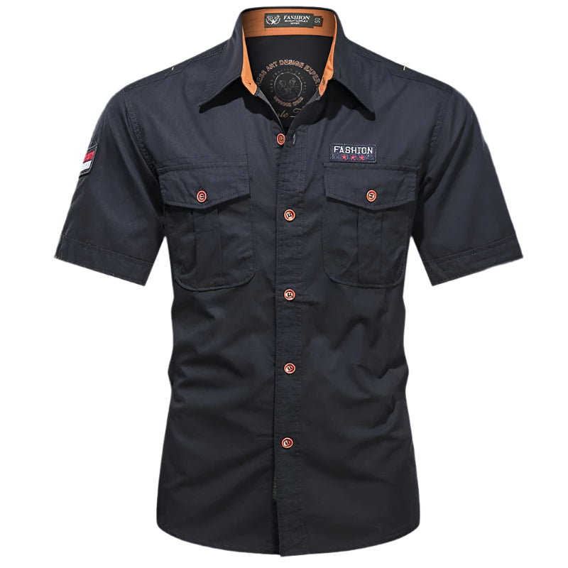 Chemise de travail en pur coton pour homme