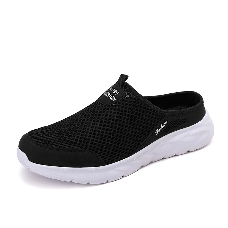 Chaussons demi-bottines respirants en maille pour hommes