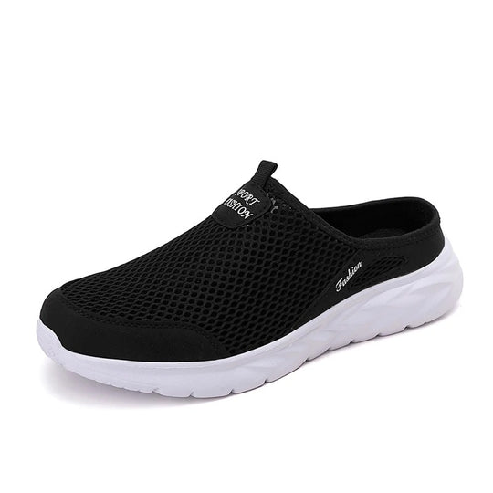Chaussons demi-bottines respirants en maille pour hommes