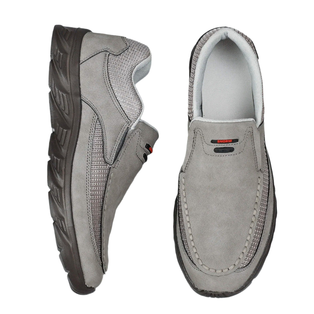 Baskets mocassins en cuir pour homme