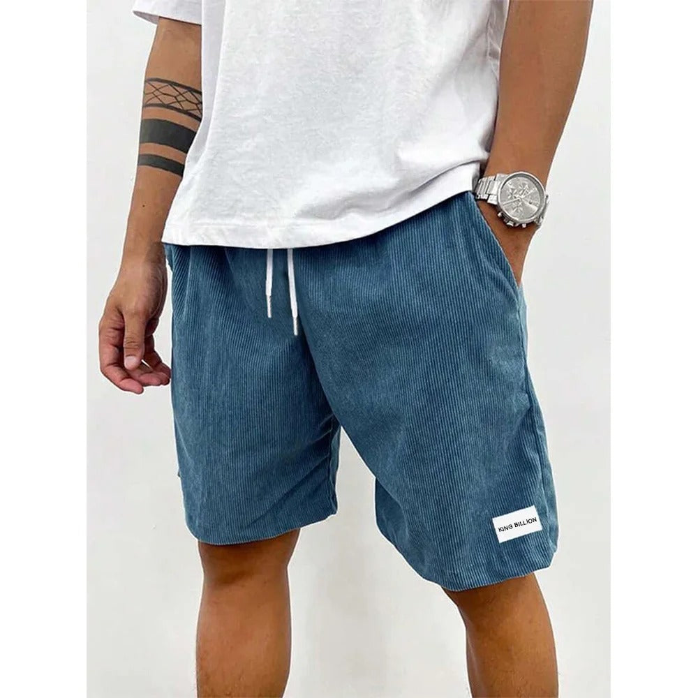 Short décontracté en velours côtelé pour homme