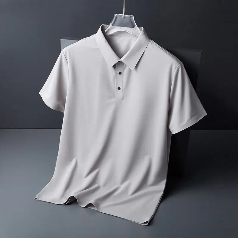Polo en soie glacée pour homme