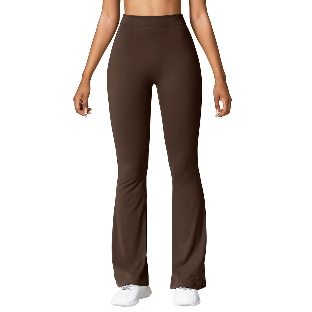 Leggings taille haute à dos en V pour femme