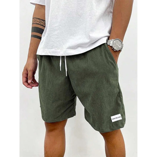 Short décontracté en velours côtelé pour homme