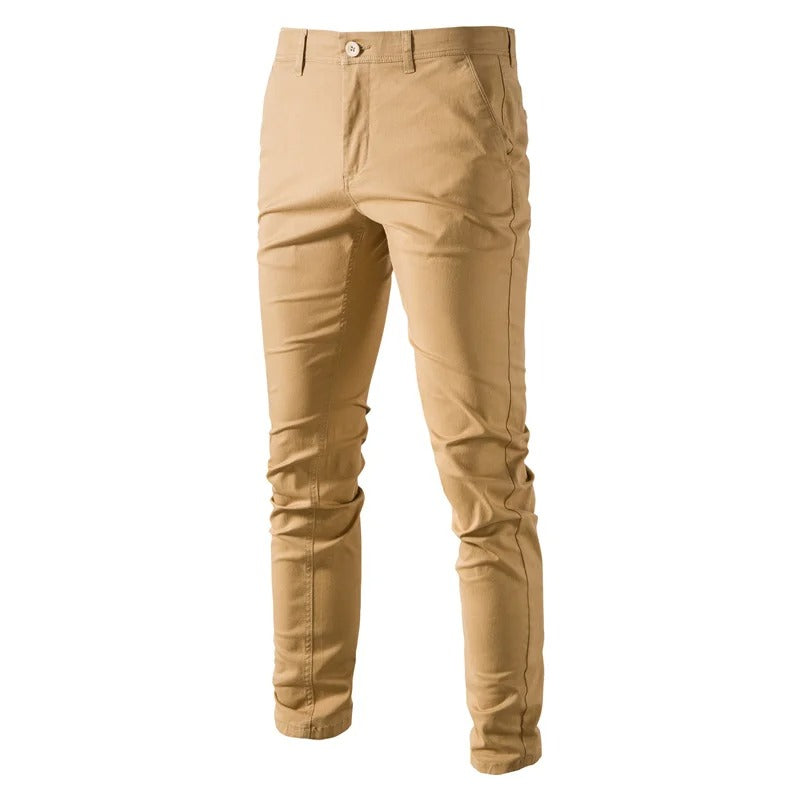 Pantalon slim en coton pour homme