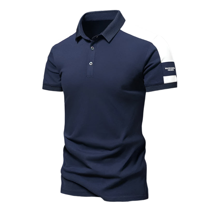Polo décontracté à manches courtes pour homme