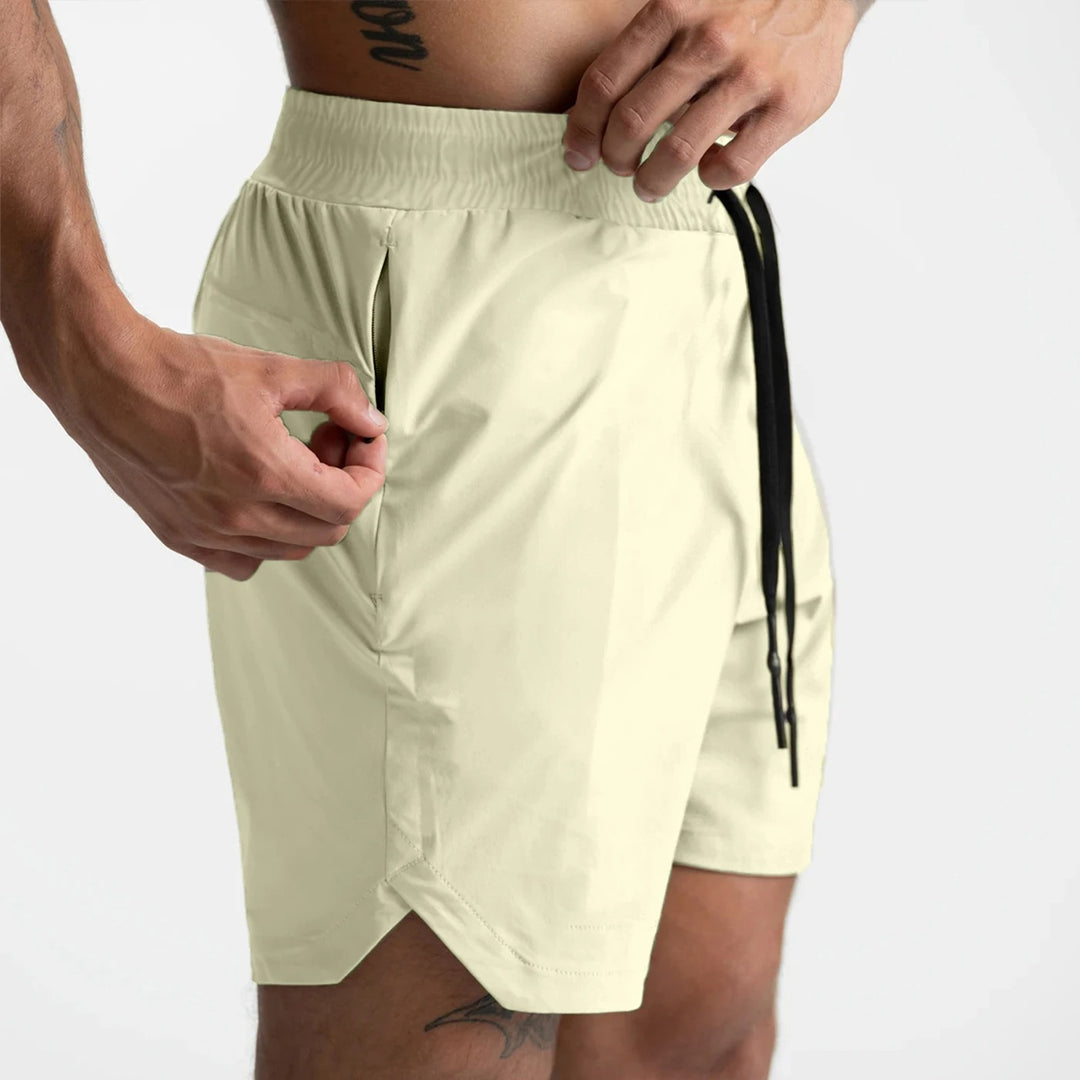 Short de sport en tissu rapide séchage pour homme