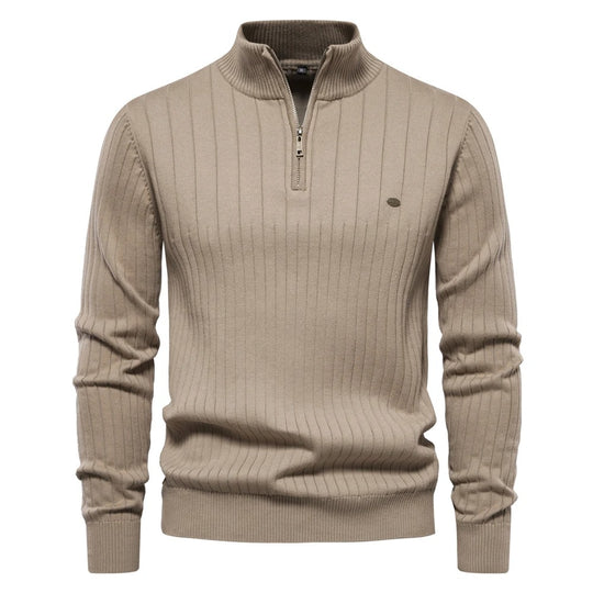 Pull en maille à col montant pour hommes