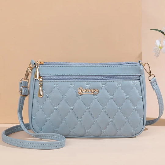 Sac à bandoulière brodé en cuir PU pour femme