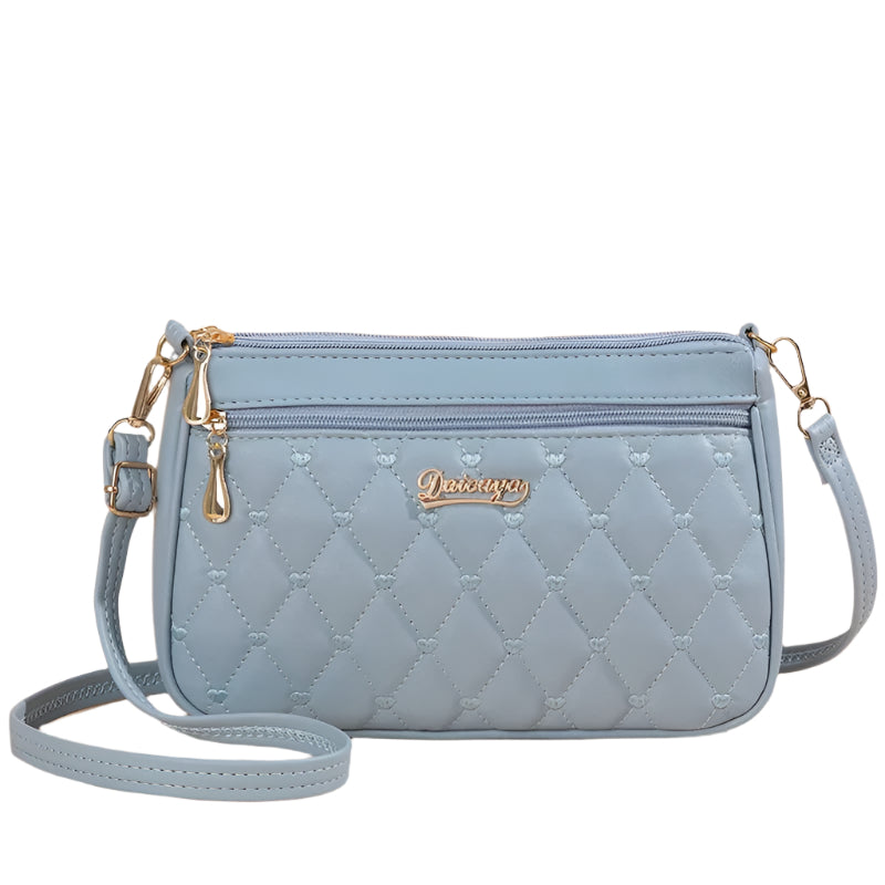 Sac à bandoulière brodé en cuir PU pour femme