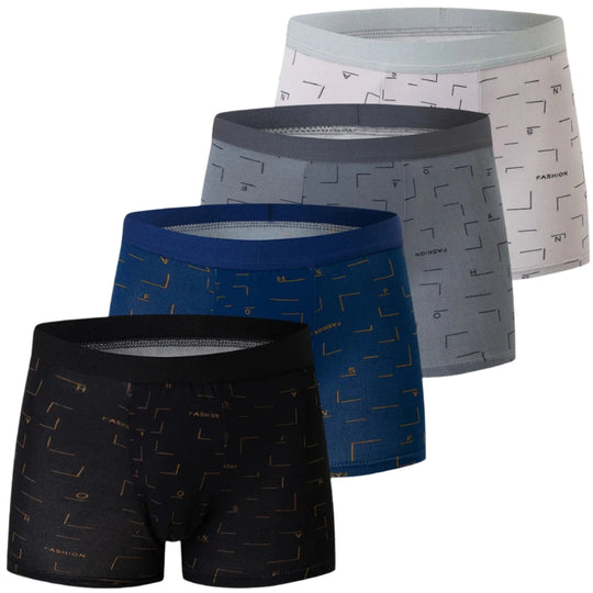 Lot de 4 boxers imprimés pour homme