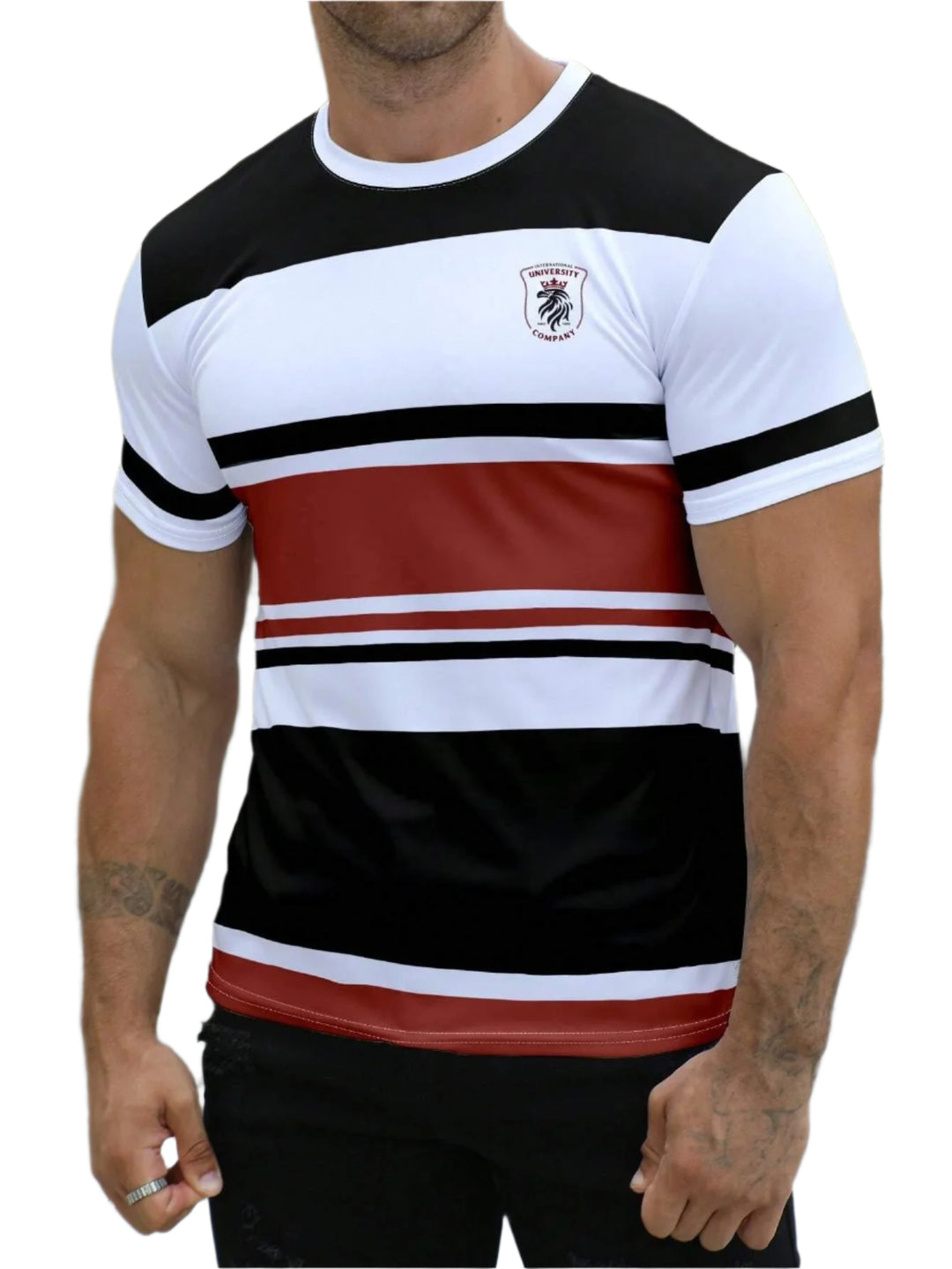 T-shirt décontracté rayé pour homme