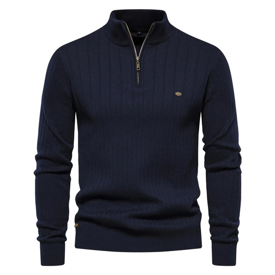 Pull en maille à col montant pour hommes