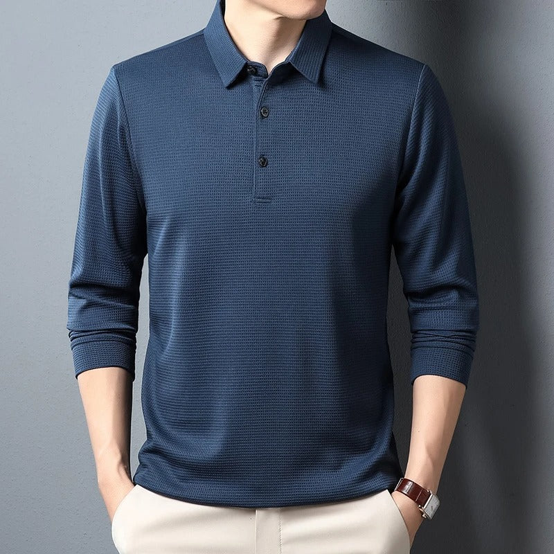 Polo à manches longues pour homme