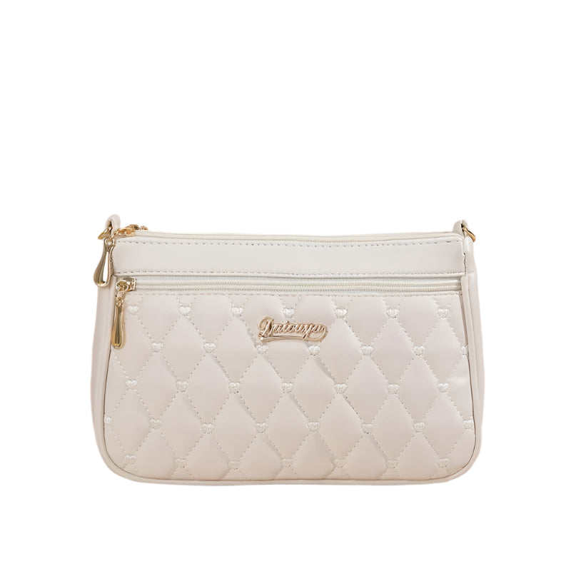 Sac à bandoulière brodé en cuir PU pour femme