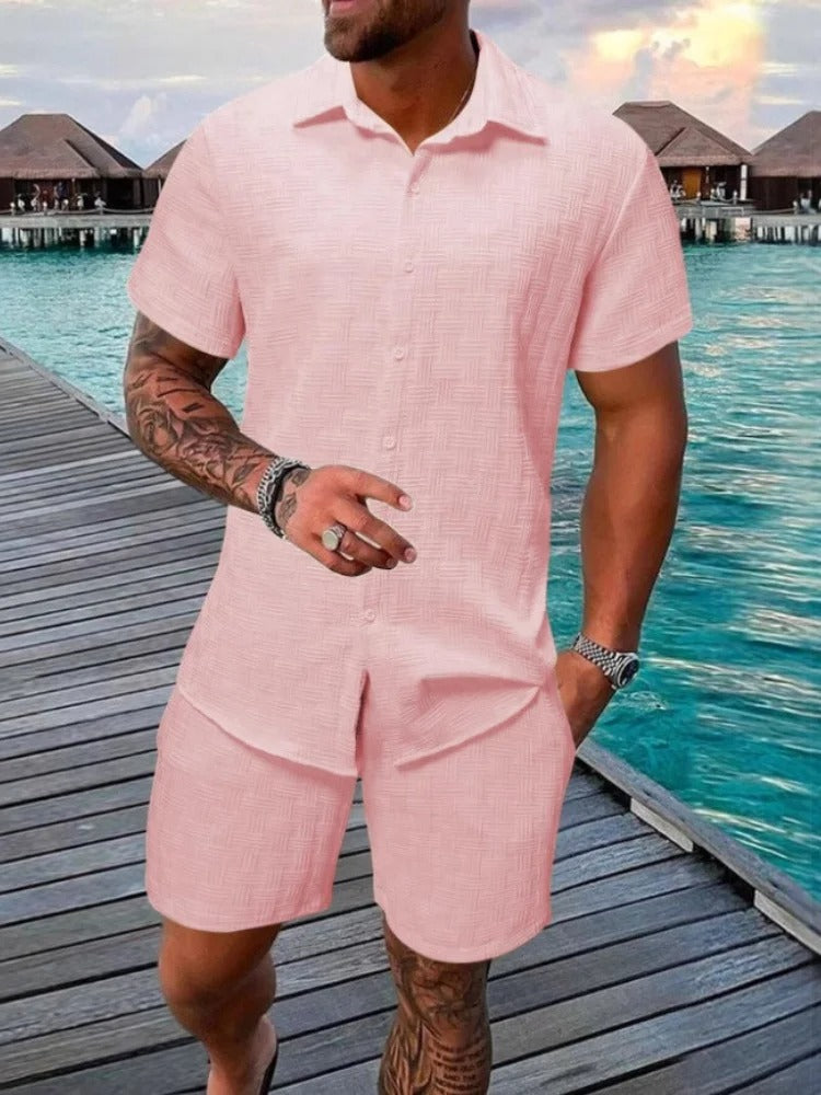 Ensemble deux pièces en jacquard pour homme