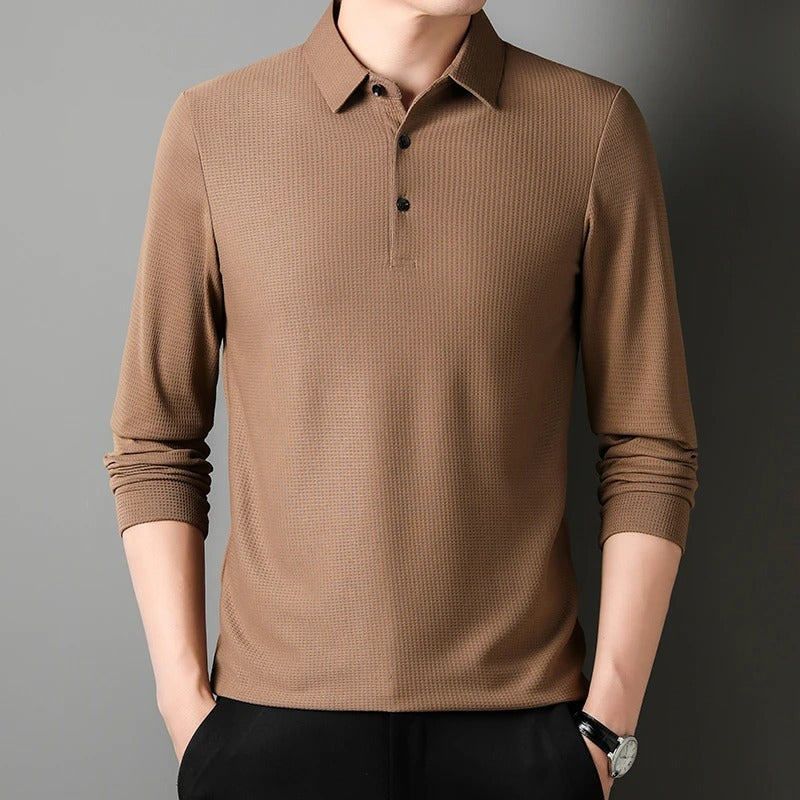Polo à manches longues pour homme