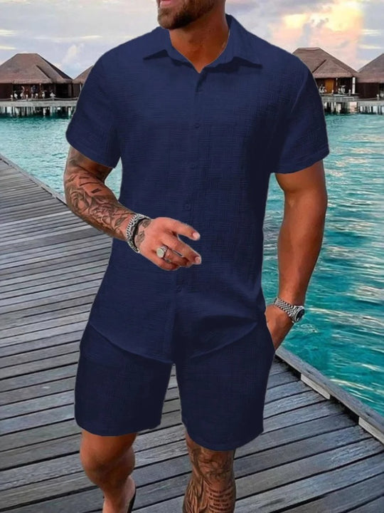 Ensemble deux pièces en jacquard pour homme