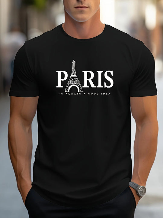 T-shirt imprimé Paris pour homme