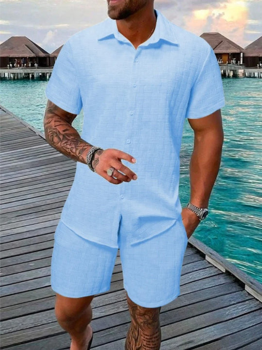 Ensemble deux pièces en jacquard pour homme